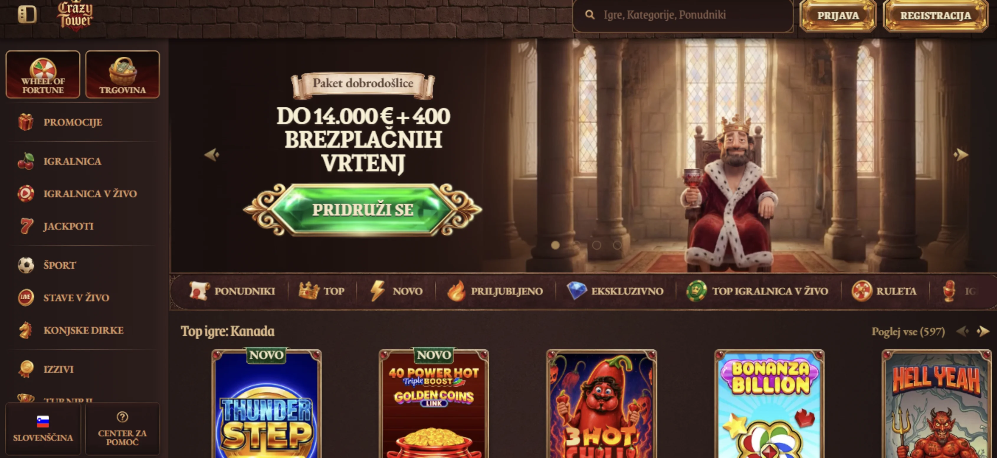 CrazyTower Casino